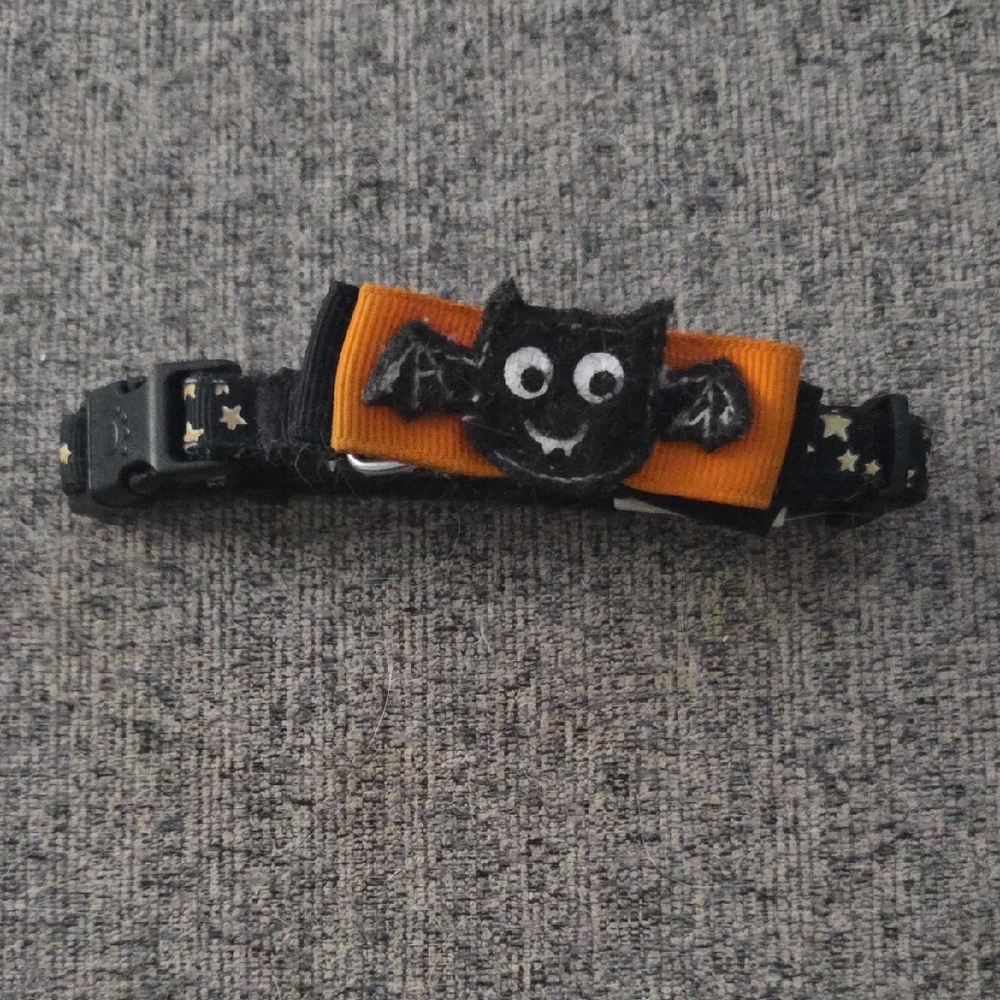 Halloween Bat Dog Collar